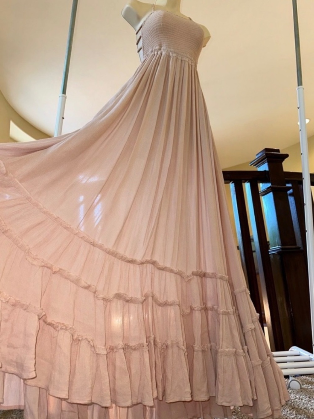 Free People Extratropical Maxi Dress in Taupe - Picture 3 of 11